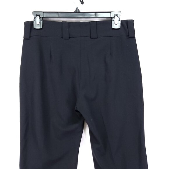 Piazza Sempione Pants Womens 40 Chelsea Black Wool Blend Made Italy Straight Leg - Picture 10 of 13